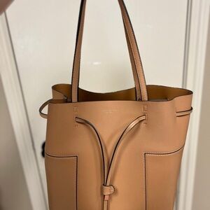 Tory Burch Structured Leather Tote